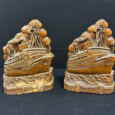 1930’s Steamship Bookends