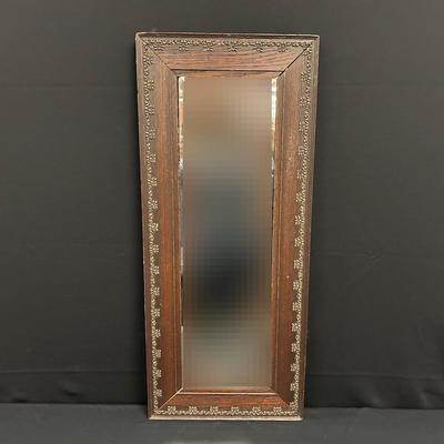 Beveled Glass Mirror In Decorative Frame