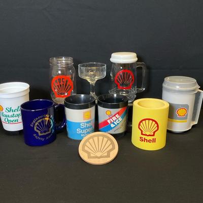 Vintage Shell Promotional Drinkware