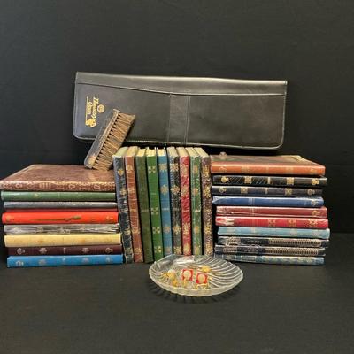 Shell Leather Tie Case, Tie Pins & Diaries