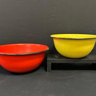 1940’s Enamelware Food Prep Bowls