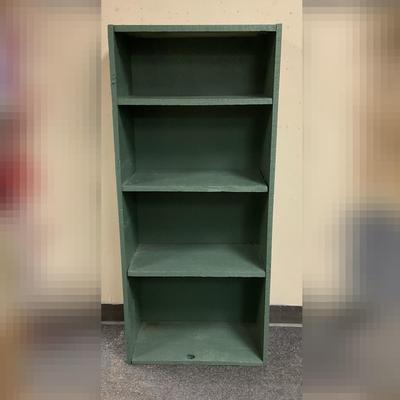 Green 4 Shelf Bookcase