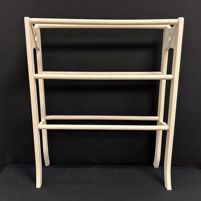 Painted Wooden Quilt Rack