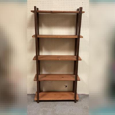 Wood 5 Shelf Bookcase