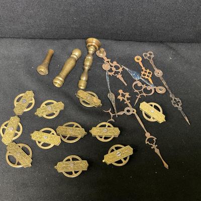 Brass Finials And Clock Parts