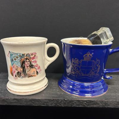 Mustache And Shaving Mugs