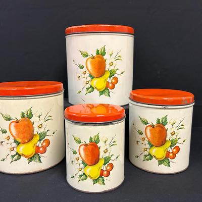 Metal Decoware Canister Set