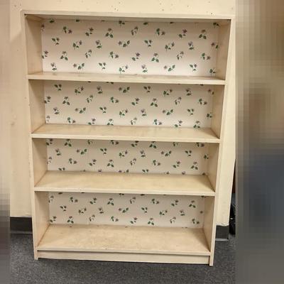 Vintage White 4 Shelf Bookcase