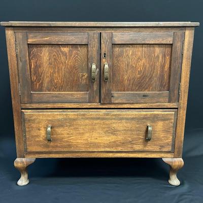 Solid Wood Vintage Cabinet