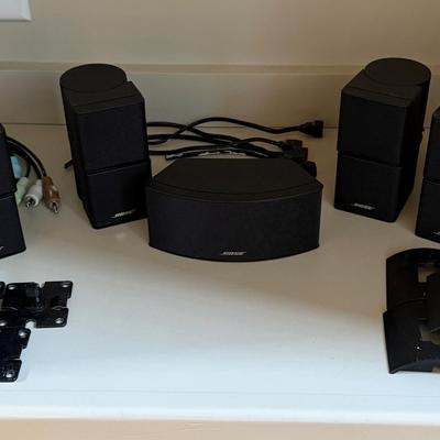 Bose Jewel Cube speakers, part of the Bose 3·2·1 DVD Home System (not Included