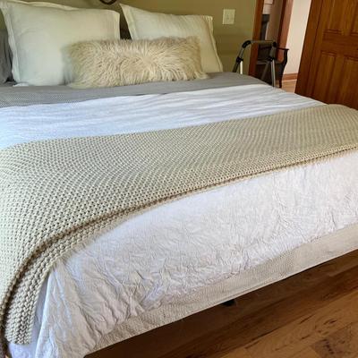 ComforPedic Beautyrest King Frame + Mattress + 2 Box Springs
