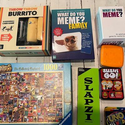 Family Game Night & Puzzle Lot