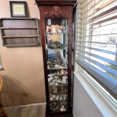 Sale Photo Thumbnail #27: Curio cabinet full of misc