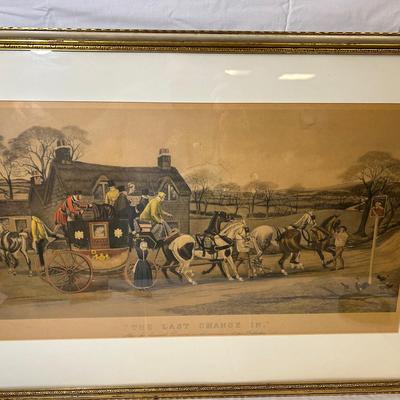 Vintage Lithograph “The Last Change In”