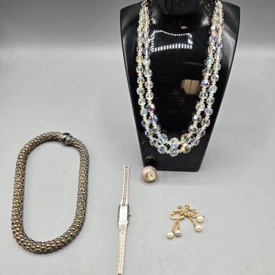 Austrian Crystal Necklace, Citizen Watch, Jewelry