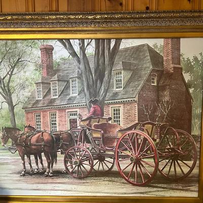 Bob Holland Print - Signed And Numbered 1/100 - Large Gold Frame 
