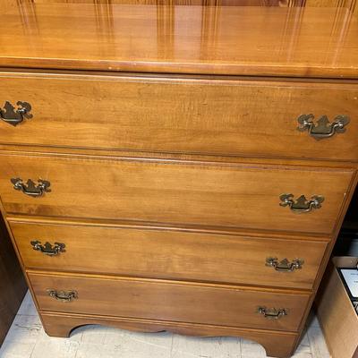 Permacraft 4 Drawer Solid Maple Chest Of Drawers 
