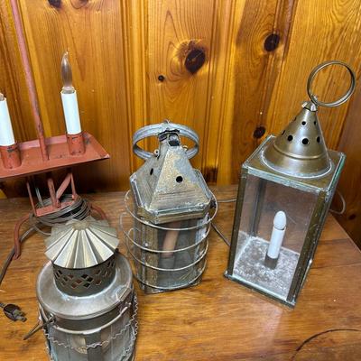 Vintage Lanterns And Lamp