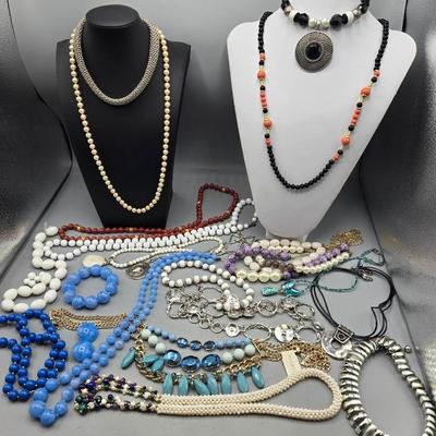 Costume Jewelry Baubles, Beads, Pearls, Necklaces + More
