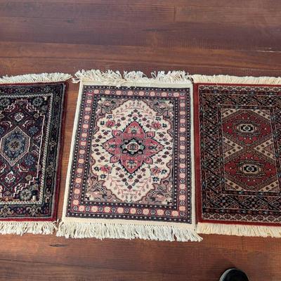 3 Small Oriental Style Rugs