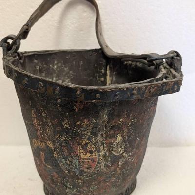 Antique Leather English Fire Bucket