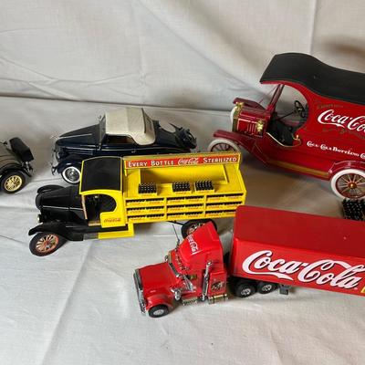Coca-Cola Collectors Trucks And Franklin Mint Die Cast Model Cars