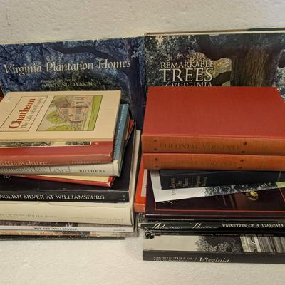 Group Of Virginia Themed Books w/ Signed Virginius Dabney