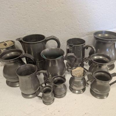 Antique English Pewter Items
