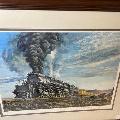 Signed Train Print 