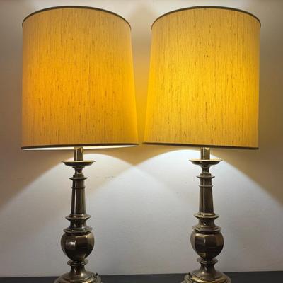 Two Brass Lamps 