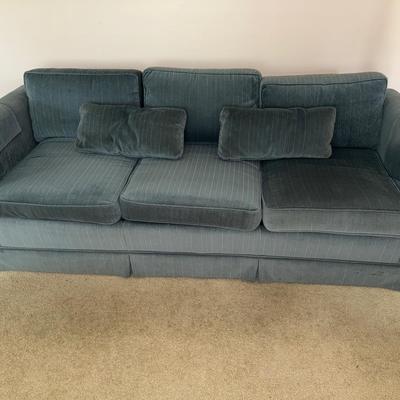 Blue Pin Stripe Couch