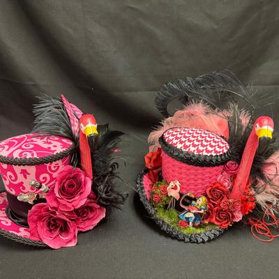 Lot 274: Chiki Bird Fantasy Flamingos Mini Top Hat Collection