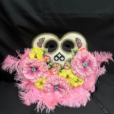 Lot 275: Day Of The Dead, Carnival Themed Floral Mask