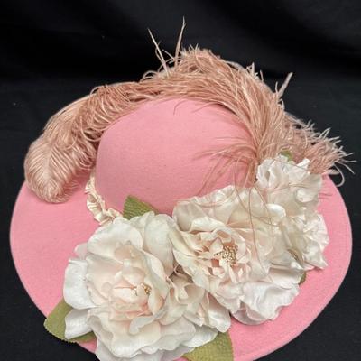 Lot 282: Ms Purdy Original Pink Floral Hat 