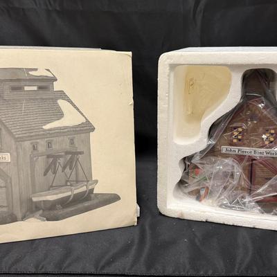 Lot 415: Department 56 John Pierce Boat Works – New England Village Series (With Box)