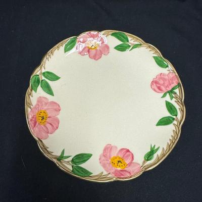 Lot 240: Fransican Desert Rose 7.5” Salad Plates  Set Of 6