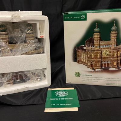 Lot 406: Department 56 Historical Landmark Series “Central Synagogue” – Christmas in the City