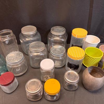 Lot 302: A Jar For Everything And Some Fun  Flower Pots 
