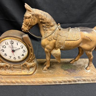 Lot 223: Century Electric Horse Clock