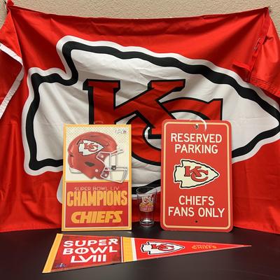 Lot 308: Kanas City Chiefs Memorabilia Super Bowl LIV