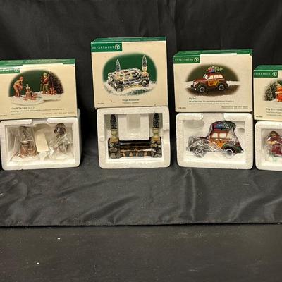 Lot 430: Department 56 Lot of 13 Village Accessories & Buildings – North Pole, New England, Christma