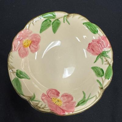 Lot 236: Franciscan Desert Rose 6” Bowls  Set Of 3