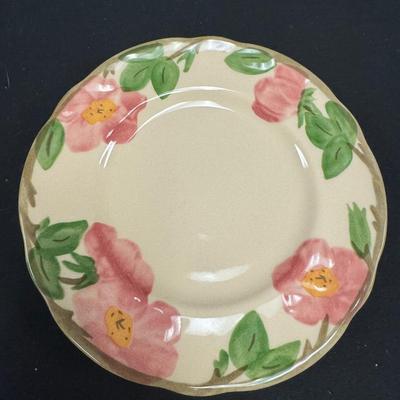 Lot 255: Fransican Desert Rose 8” Salad Plate. Set Of 2  Made In England