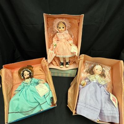 Lot 200: Madame Alexander Dolls (Melanie,Rebecca, Mimi) Brand New In Box