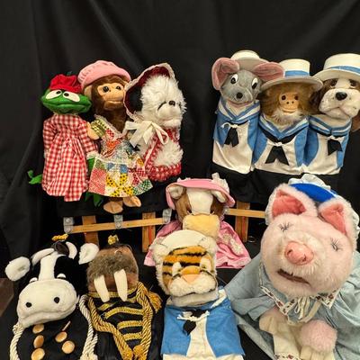 Lot 283: Vintage Hand Puppet Collection