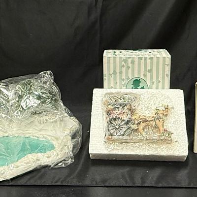 Lot 446: Holiday Collectibles Lot – Department 56, Harmony Kingdom, Harmony Garden, Ivy & Innocence
