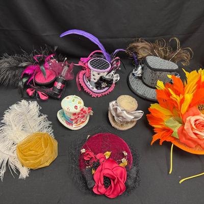 Lot 278: Miscellaneous Hat Collection, Picks And Mini Top Hat With Various Themes