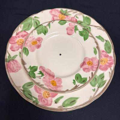Lot 256: Franciscan Desert Rose Tiered Desert Platter( Missing Handle)