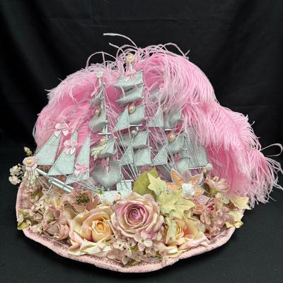 Lot 276: Ms. Purdy Original Blush Armada Ship Themed Hat 