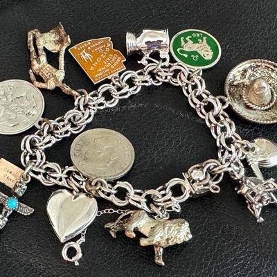 Sterling Charm Bracelet, Leo The Lion 